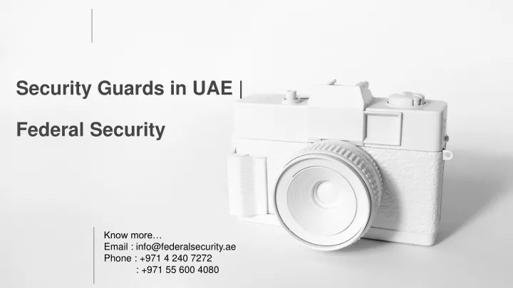 security guards in uae federal security