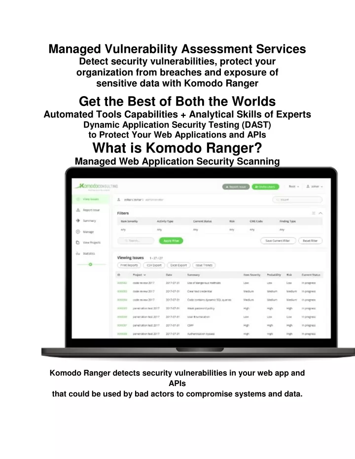 managed vulnerability assessment services detect