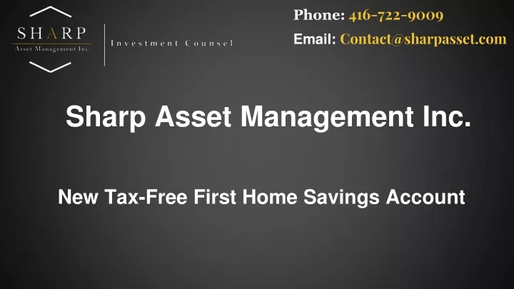 new tax free first home savings account