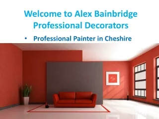 welcome to alex bainbridge professional decorators