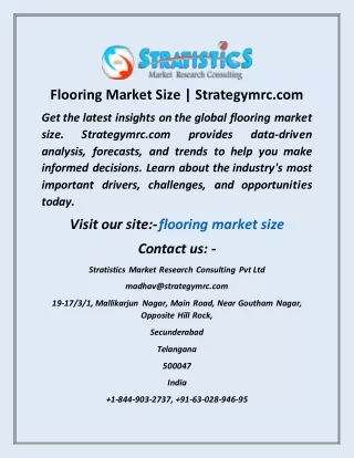 flooring market size strategymrc com