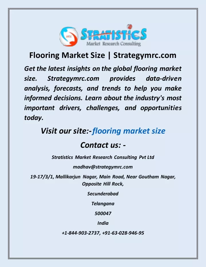 flooring market size strategymrc com