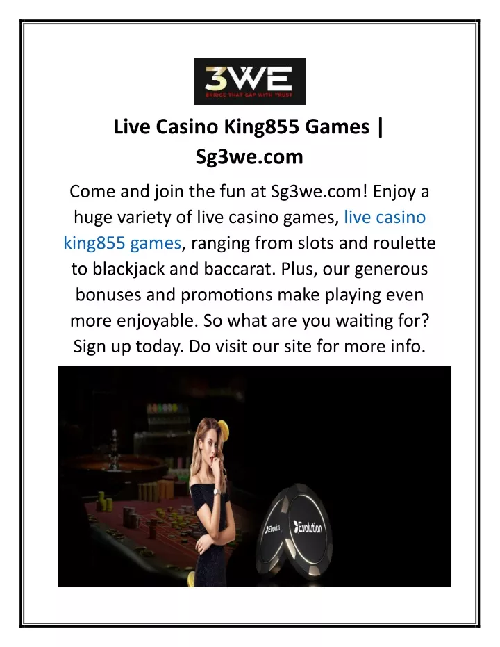 live casino king855 games sg3we com