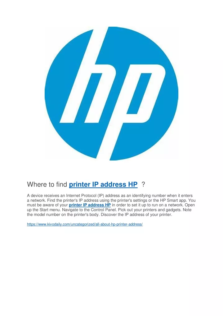 ppt-where-to-find-printer-ip-address-hp-powerpoint-presentation