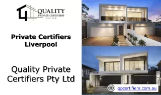 Private Certifiers Liverpool
