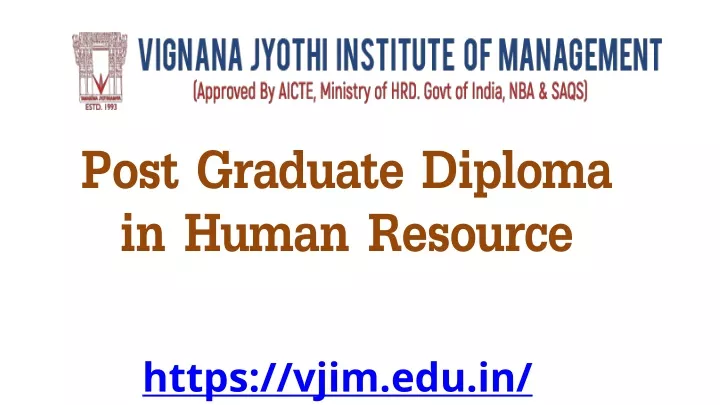 post graduate diploma in human resource