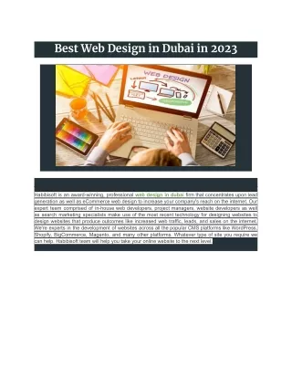 Web Design in Dubai