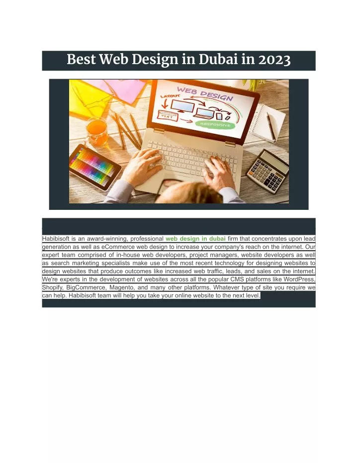 best web design in dubai in 2023