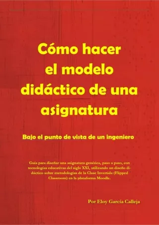 PDF/READ Cómo hacer el modelo didáctico de una asignatura: Bajo el punto de vist