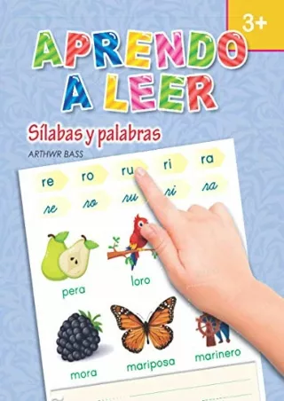 PDF/READ Aprendo a leer. Sílabas y palabras (Spanish Edition)