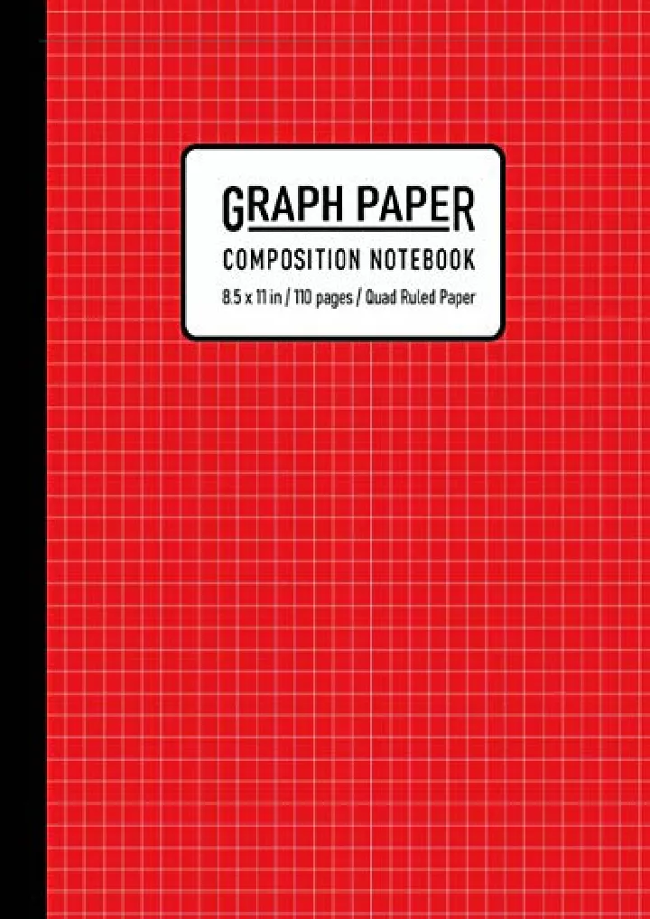graph paper composition notebook quad ruled