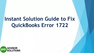 instant solution guide to fix quickbooks error 1722