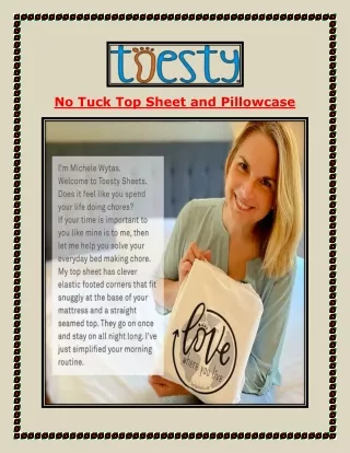 No Tuck Top Sheet and Pillowcase