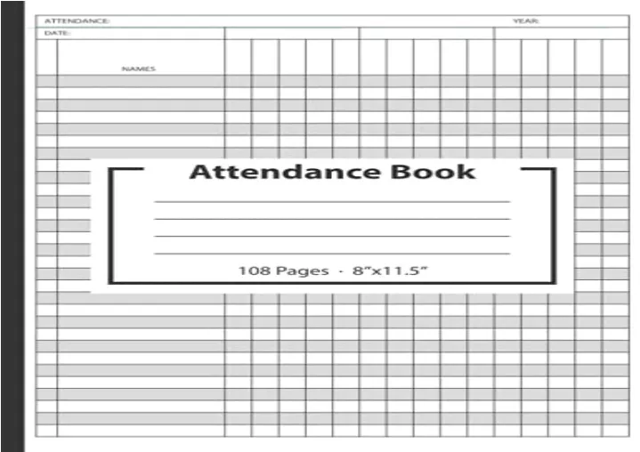 PPT - Download Attendance Book: Attendance Tracking Chart for Teachers ...