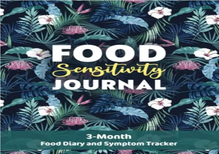 pdf food sensitivity journal 3 month food diary