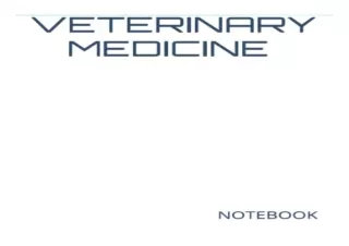 [PDF] VETERINARY MEDICINE NOTEBOOK: 200 Lined College Ruled Pages, 8.5' x 11' No