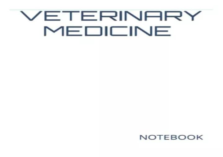 pdf veterinary medicine notebook 200 lined