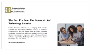 the best platform for economic and technology