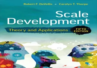 PDF Scale Development: Theory and Applications (Applied Social Research Methods)