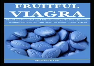 PDF Fruitful Viagra: The Most Powerful And Effective Ways To Cure Erectile Dysfu