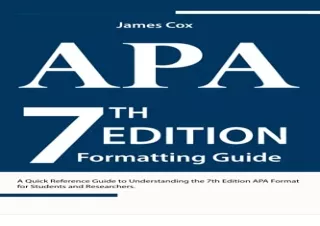 [PDF] 7th Edition APA Formatting Guide: for Students and Researchers Android