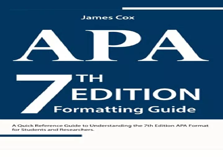 pdf 7th edition apa formatting guide for students