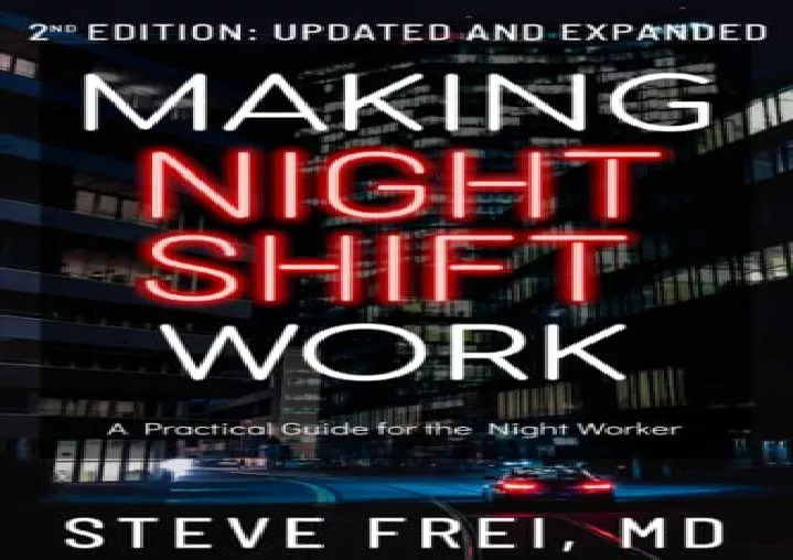 pdf making night shift work a practical guide