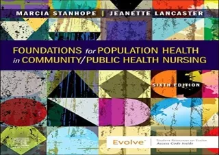 PDF Foundations for Population Health in Community/Public Health Nursing - E-Boo