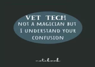 [PDF] Vet Tech Lined Notebook: Veterinary Medicine Gifts | Vet Tech Appreciation