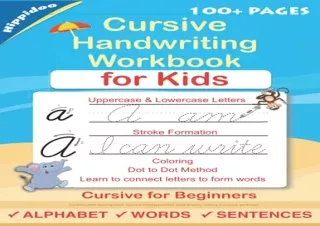 [DOWNLOAD PDF] Cursive Handwriting Workbook For Kids: Cursive for beginners work