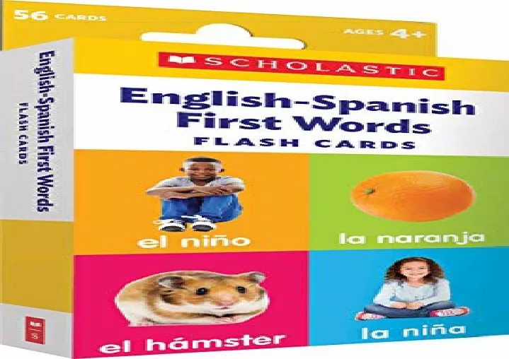 PPT - download Flash Cards: English-Spanish First Words free PowerPoint ...