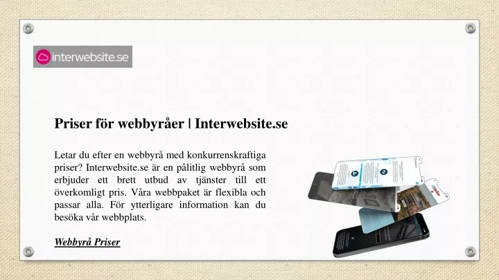 priser f r webbyr er interwebsite se