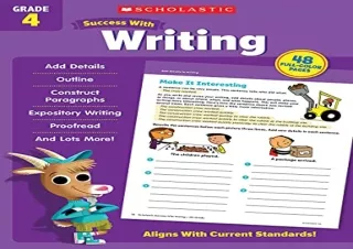 [DOWNLOAD PDF] Scholastic Success with Writing Grade 4 Workbook full