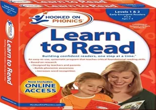 download Hooked on Phonics Learn to Read - Levels 1&2 Complete: Early Emergent R