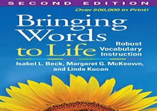 PDF Bringing Words to Life: Robust Vocabulary Instruction full
