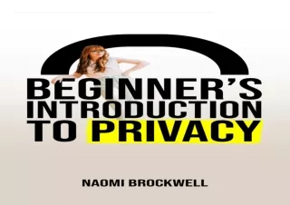 read pdf beginner s introduction to privacy ipad