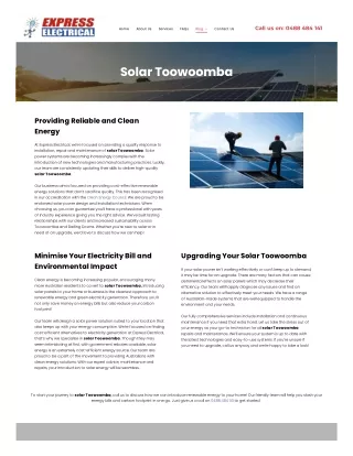 Solar Panels Toowoomba