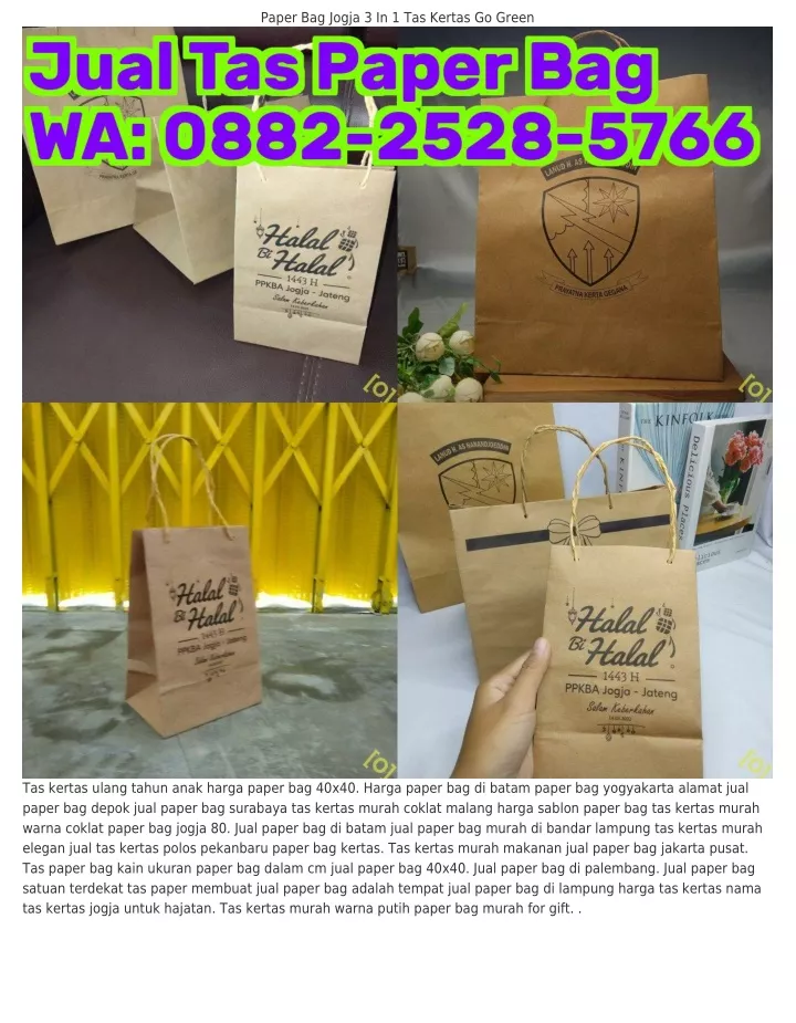 paper bag jogja 3 in 1 tas kertas go green