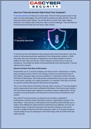 how can it security services help protect your