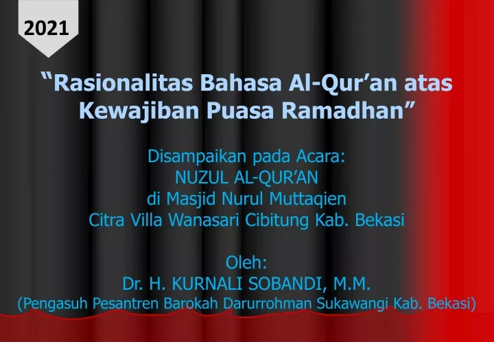 rasionalitas bahasa al qur an atas kewajiban