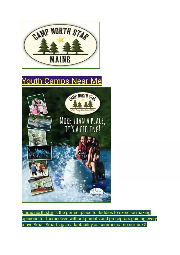 youth camps near me