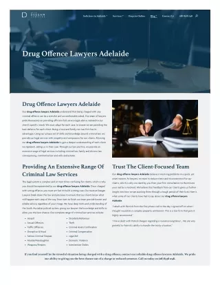 Drug Offence Lawyers Adelaide