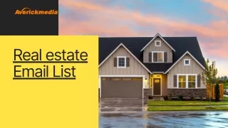 real estate email list