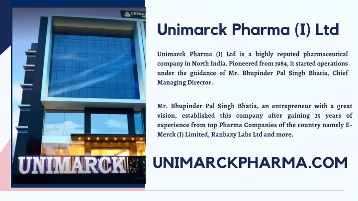 unimarck pharma i ltd