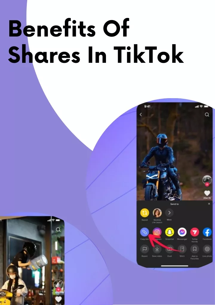 benefits of shares in tiktok