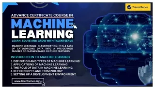 Advanced Course In Machine Learning with Placement