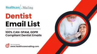 Dentist Email List | 56,821 Validated Dentist List with Phone Numbers