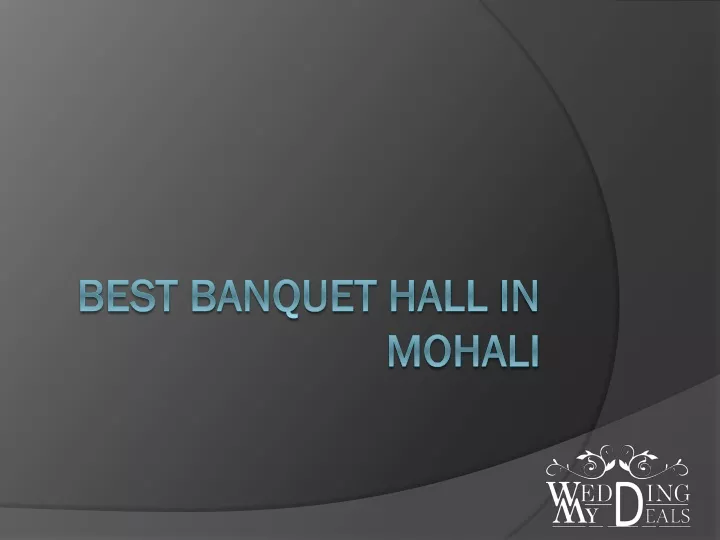 best banquet hall in mohali