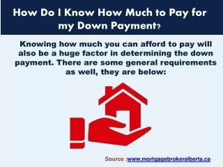 How Do I Know How Much to Pay for my Down Payment?