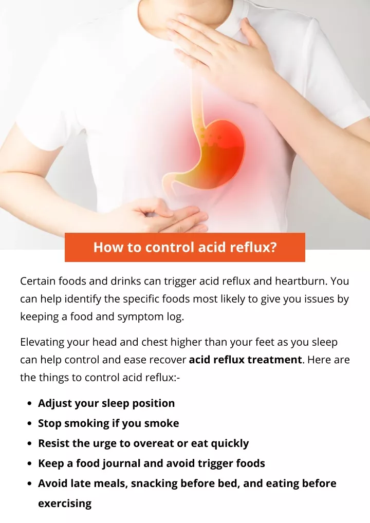 how to control acid reflux
